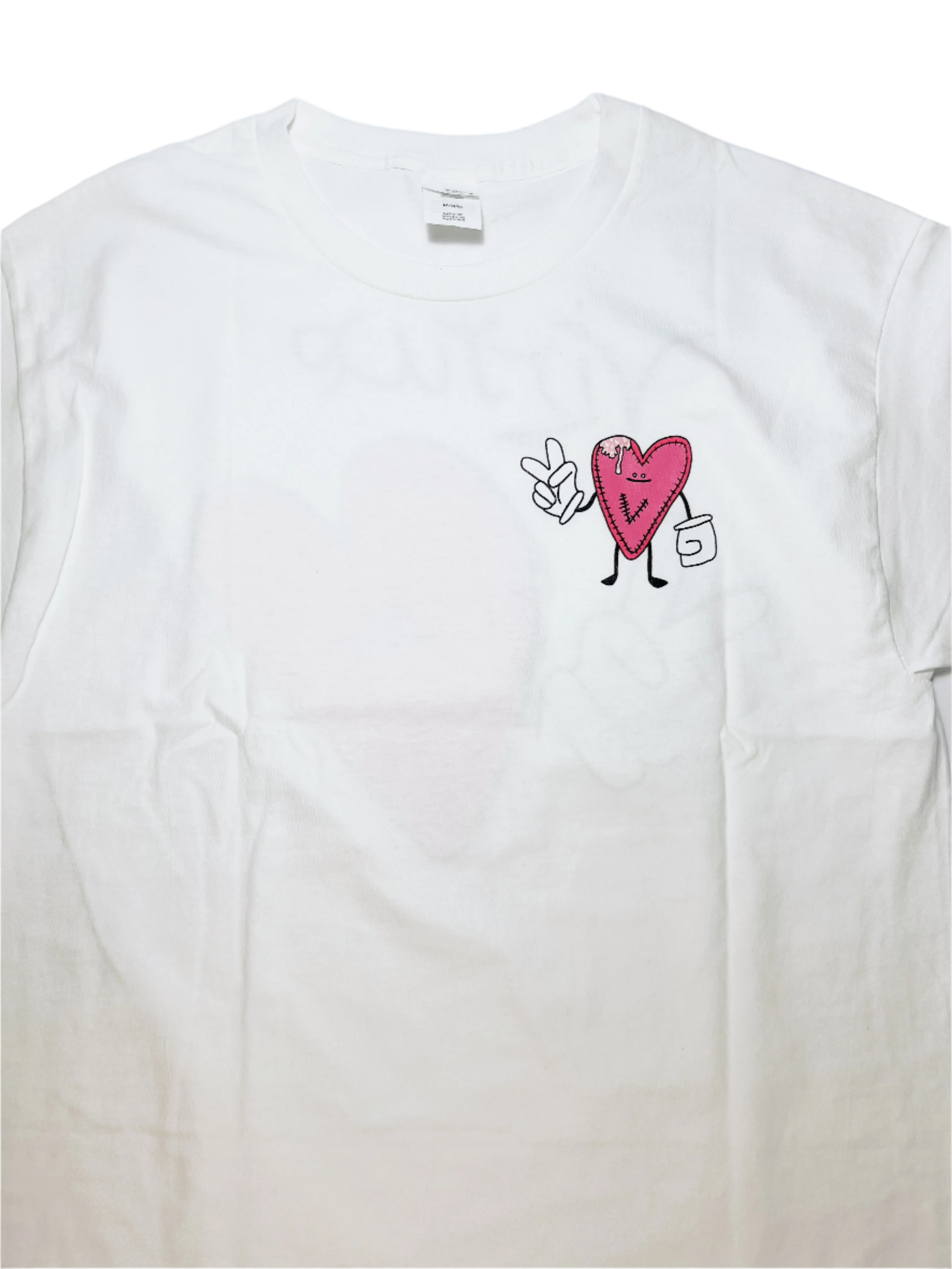 V7 cropped short sleeve unisex graphic T shirt